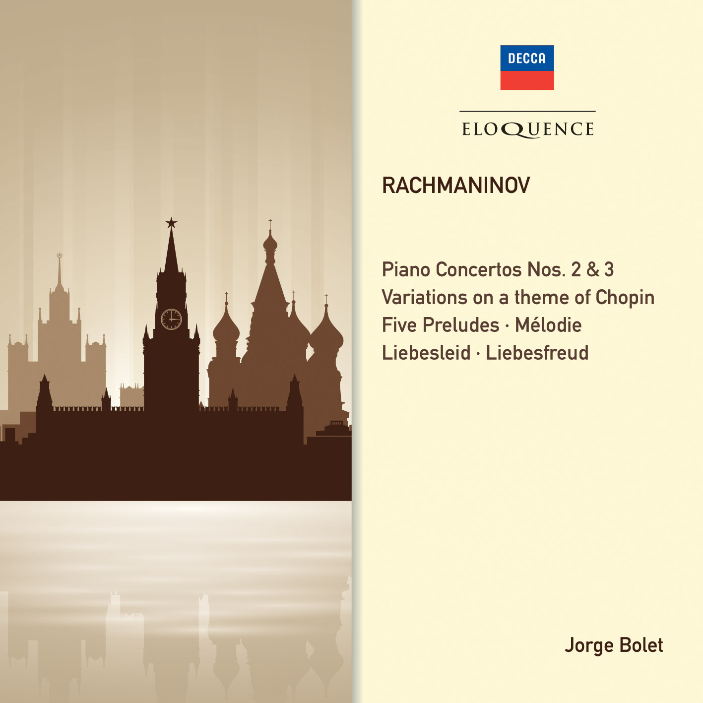 Rachmaninov Piano Concertos Nos Solo Piano Works Eloquence Classics